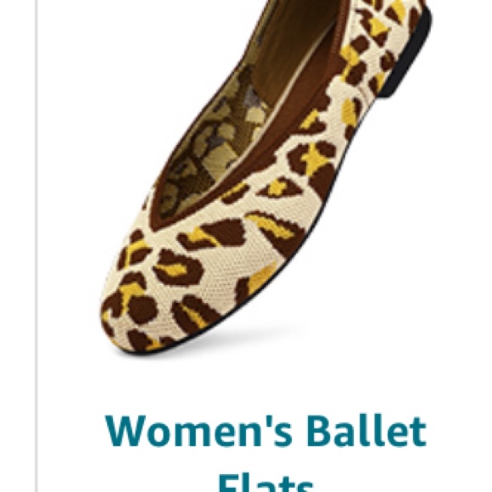 Mysoft Size 7W women’s comfort ballet flats leopard NEW